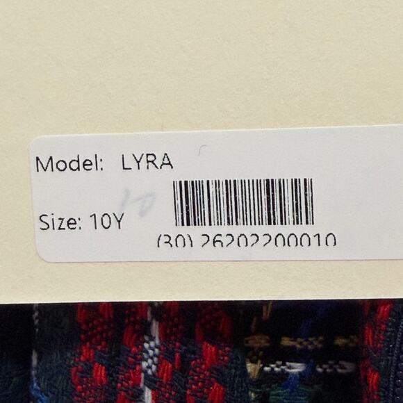 Irpa Lyra Girls Red Tartan Plaid Classic Dress 10Y New - Picture 5 of 8